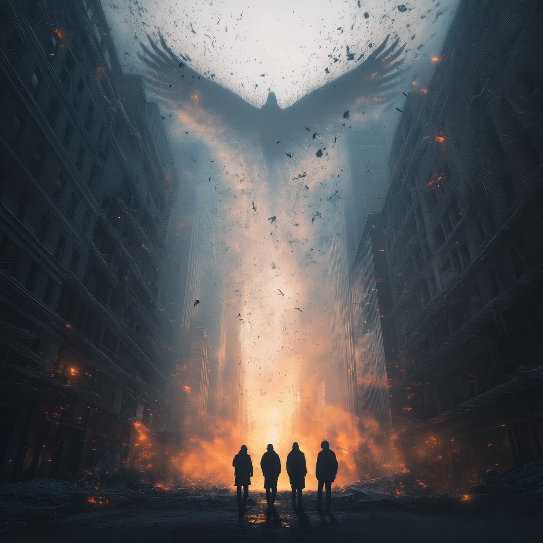 Ashes Fall Where Shadows Stood, EP cover art