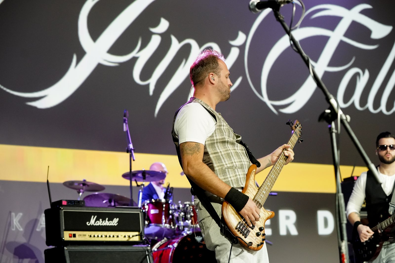 Brian Yelm on bass