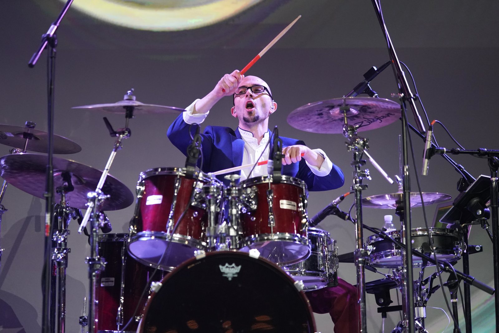Jeff DeMaio on drums